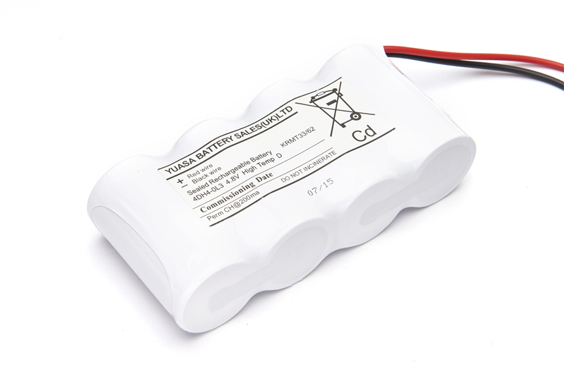 Emergency Battery 4 Cell Side by Side c/w Leads Yuasa 4DH4-0L3 