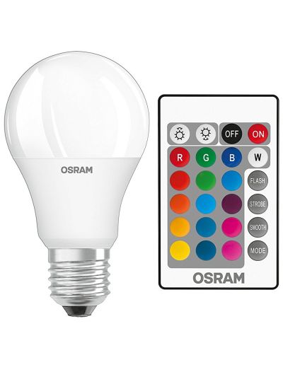 Osram Colour Changing LED Light Bulbs with Remote Control Visual Effect Party 