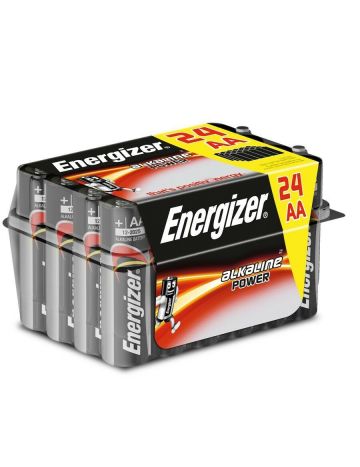 Energizer AA Alkaline batteries, Bulk value pack of 24, Long lasting 