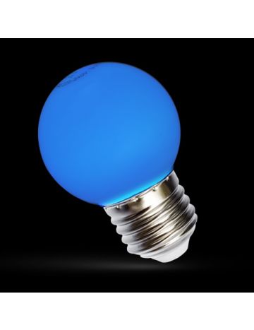 GE 15w Blue Coloured Golf Ball Lamp – Edison Screw Cap / E27 (240v)