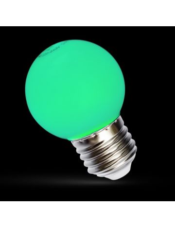 GE 15w Green Coloured Golf Ball Lamp – Edison Screw Cap / E27 (240v)