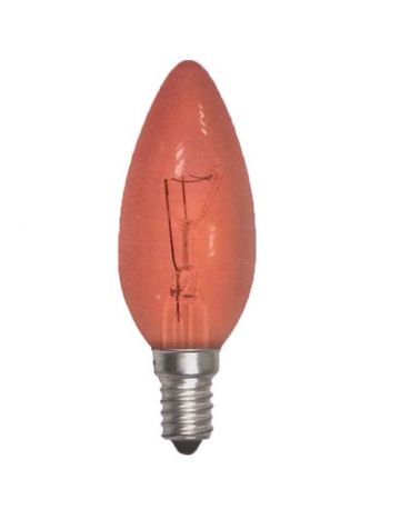 Eveready 25w Red Fireglow Candle Bulb – Small Edison Screw / SES
