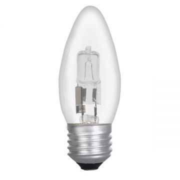 33w (40w) Halogen Candle Light Bulb E27 ES Edison Screw (Eveready S10118)