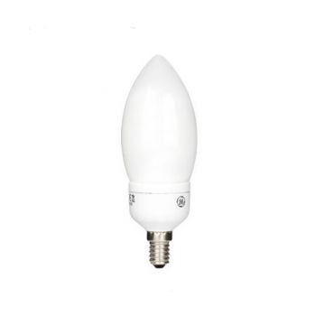 General Electric 11w CFL Low Energy Candle Light Bulb SES 827 2700k 6000 hours
