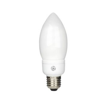 GE 11w CFL Low Energy Candle Light Bulb Edison Screw 827 2700k 6000 hours