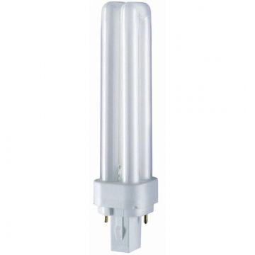 GE 18w Biax-D G24d-2 Cap Extra Warm White (827) 2700K Compact Fluorescent Lamp 