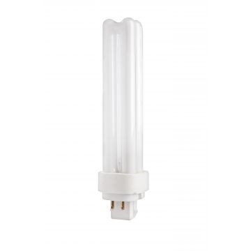 GE 18W Biax-D / E G24q-2 4-pin Fluorescent Lamp 827 very warm white